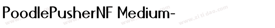 PoodlePusherNF Medium字体转换